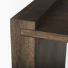 Athelia Dark Brown Wood Accent Table, Side & End Table by Mercana, 23" length x 22" width x 22.25" height thumbnail 9