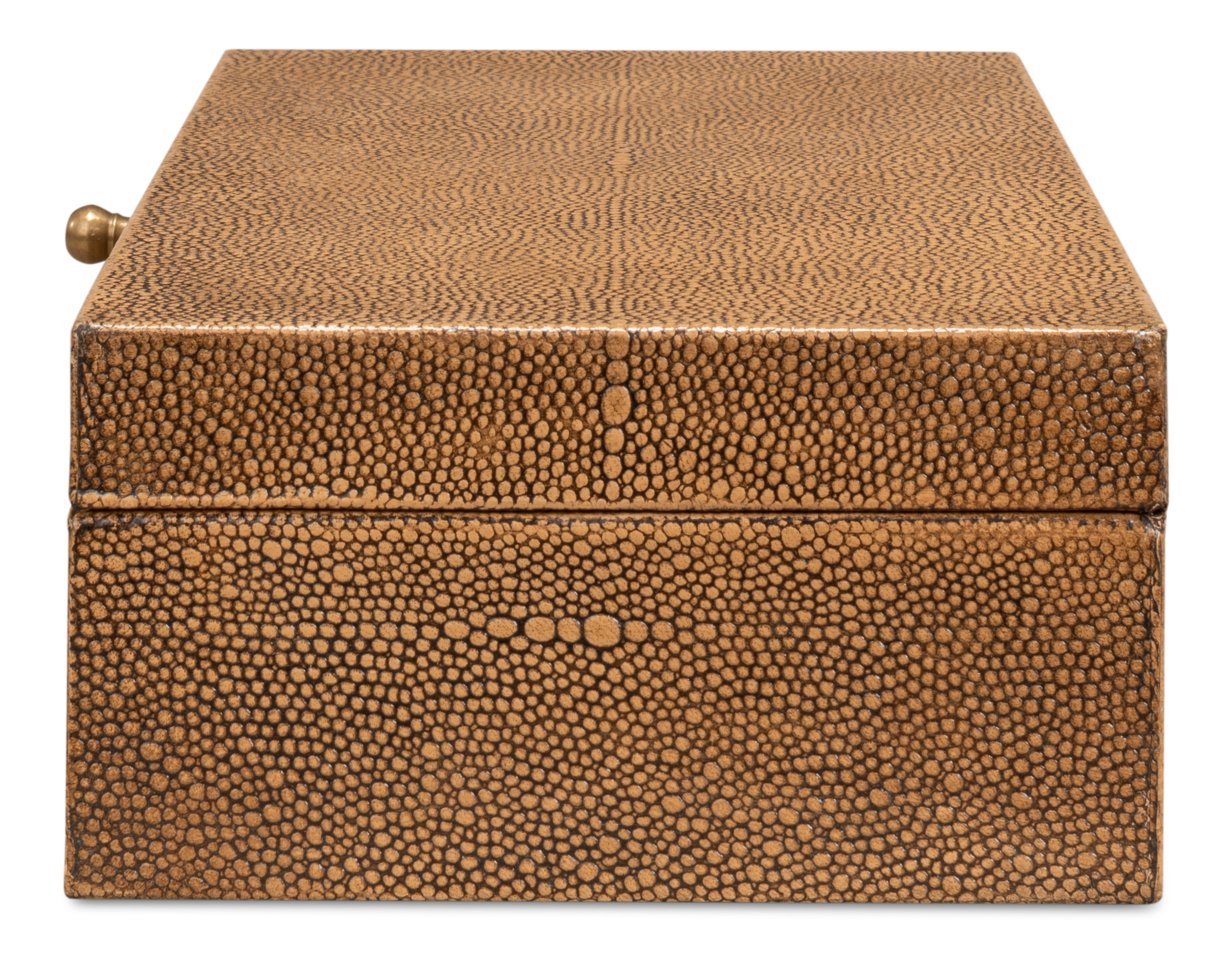 Gatsburg Shagreen Box, Tawny Brown, S/2 large image 