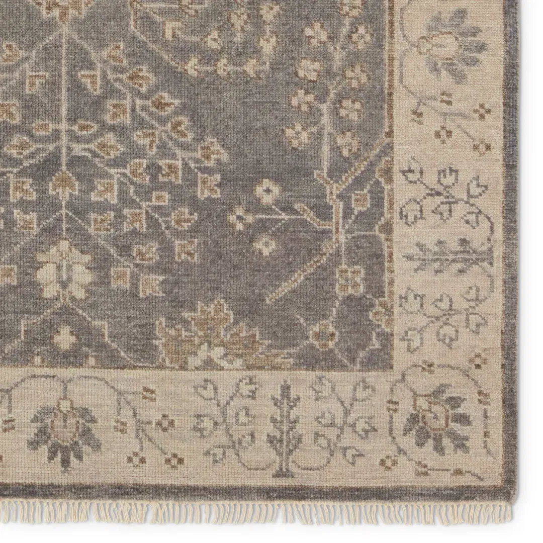 Liberty Hand-Knotted Gray/Silver Area Rug large image 