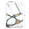 Abstract Art In Gold And Black, by Uttermost, 42" width x 60" height x 2" depth thumbnail 3