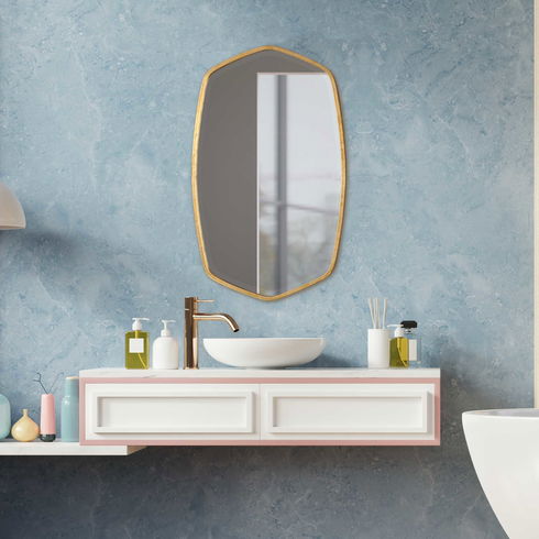 Duronia Antiqued Gold Mirror