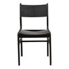 Leander Dining Chair Set of 2 Black, by Dovetail, 19.5" width x 34.52" height x 25.19" depth thumbnail 2