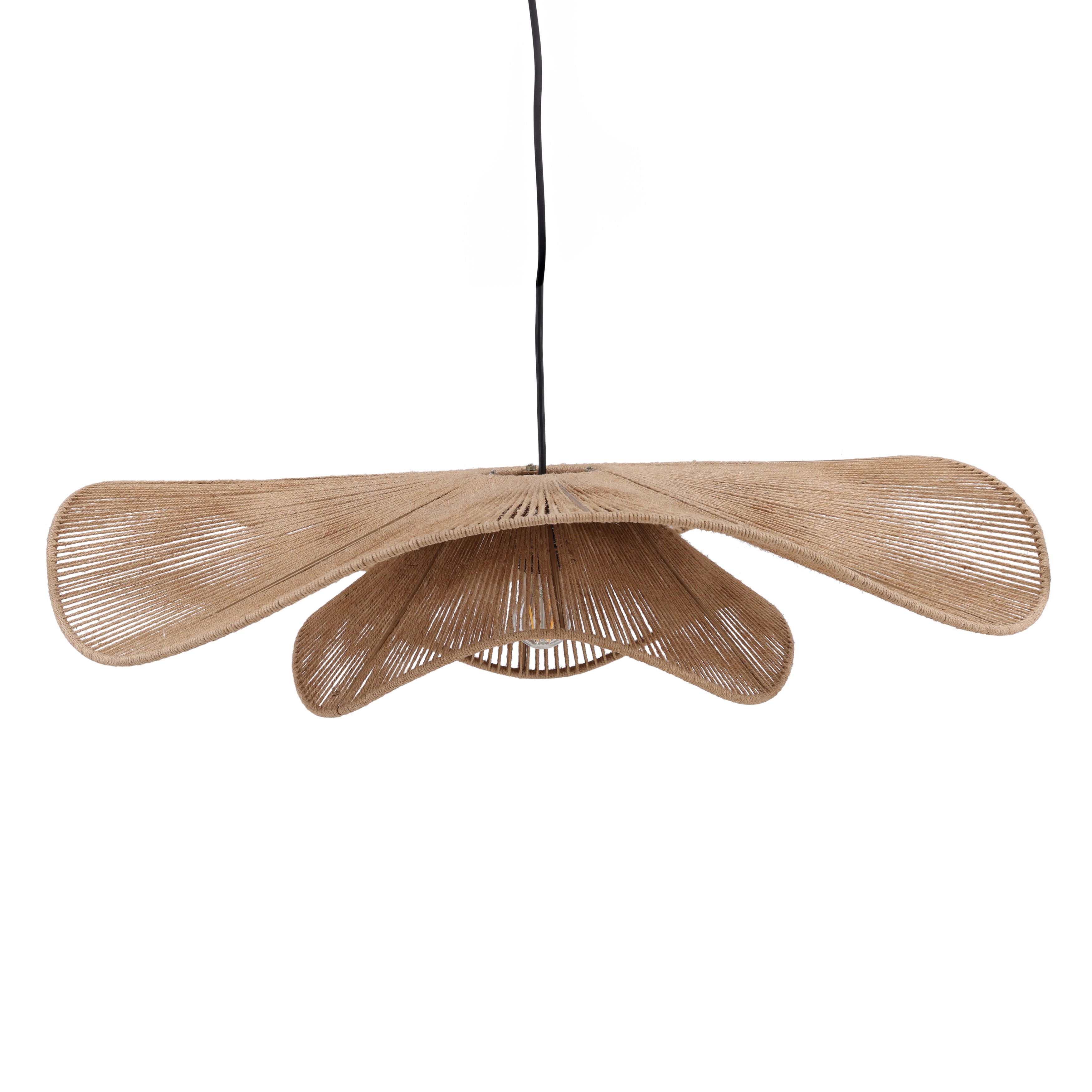 Nube Pendant Light Natural, by Dovetail, 32" width x 7.25" height x 32" diameter x 32" depth View 1