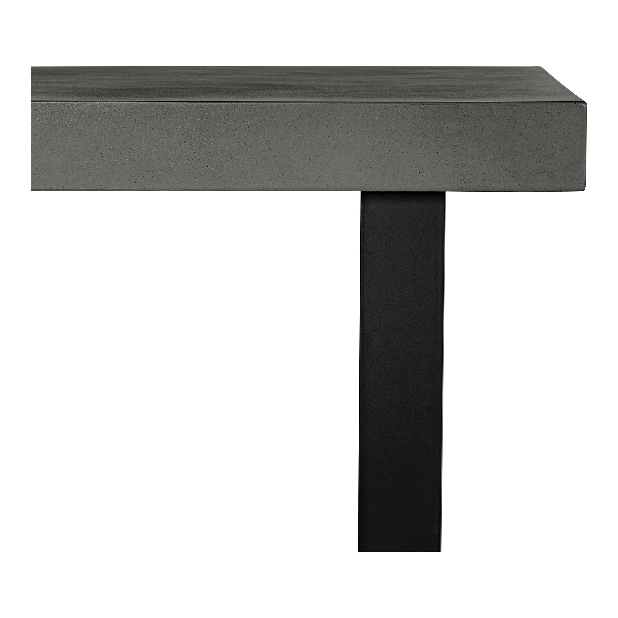 Jedrik Small Outdoor Dining Table Dark Grey large image 