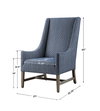 Galiot Wingback Accent Chair, by Uttermost, 27" width x 44" height x 33" depth thumbnail 3