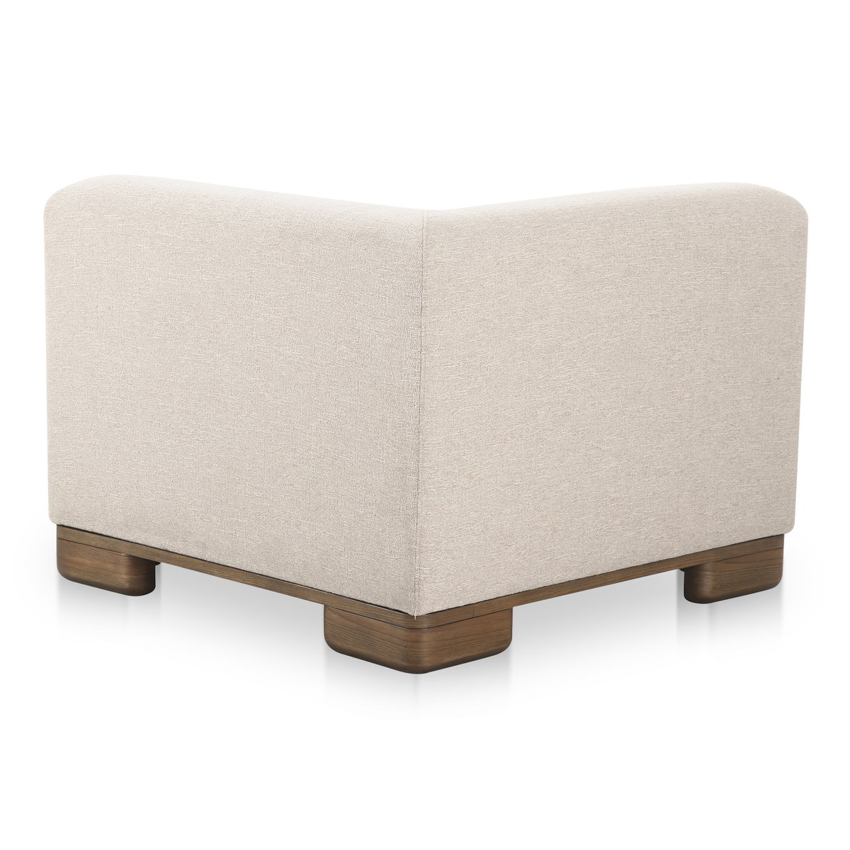 June Corner Chair Oatmeal, Sectional Sofa by Moe's Home, 40" width x 30" height x 40" depth View 5