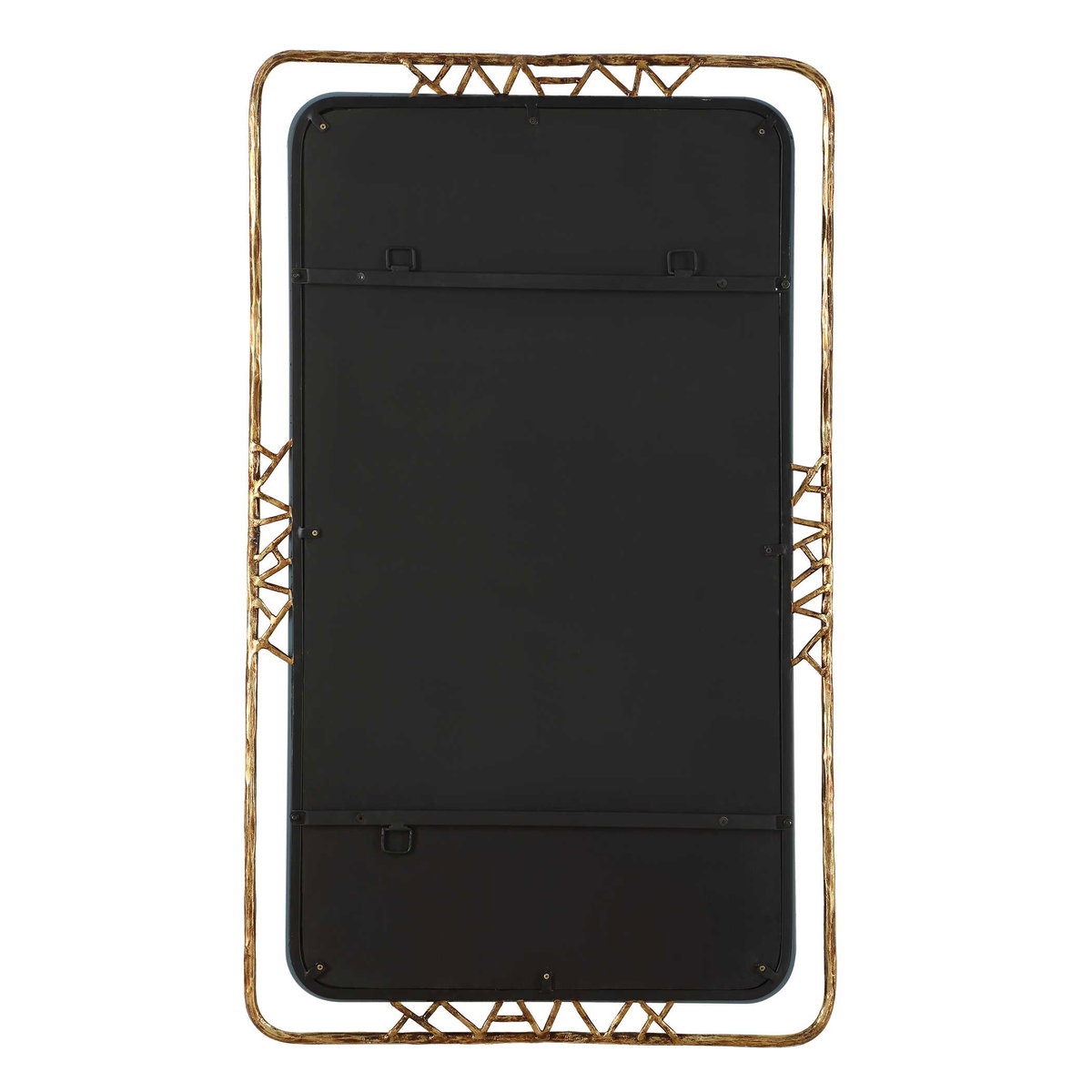 Tahoma Antiqued Gold Mirror, by Uttermost, 30" width x 50" height x 1.5" depth View 7