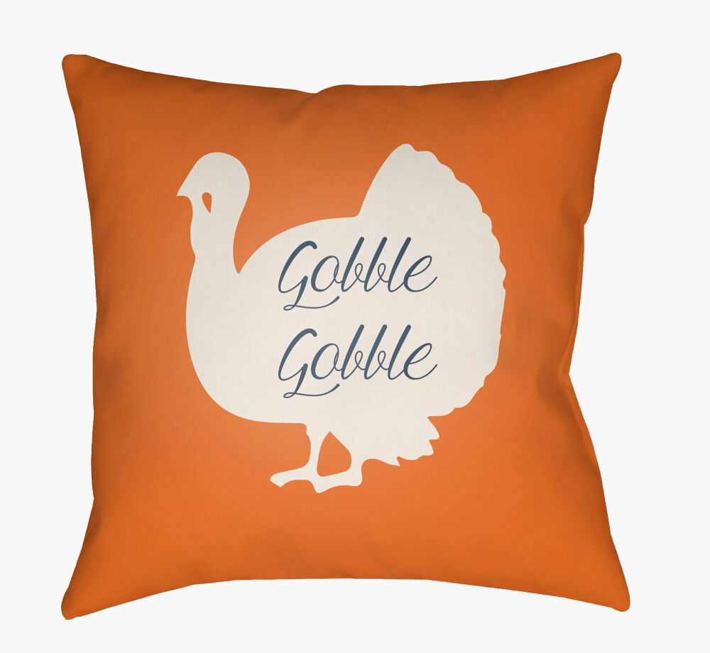Turkey Accent Pillow, Decorative Pillow by Surya, 18" length x 18" width