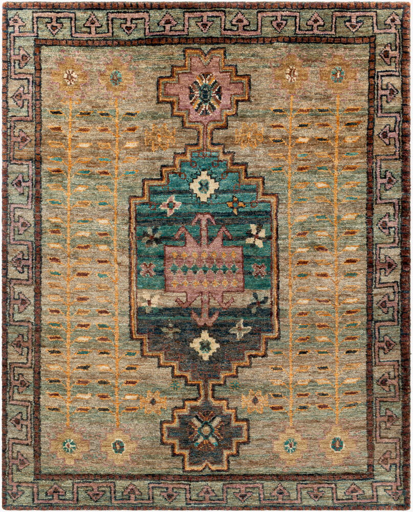 Scarborough Handmade Rug, by Surya, 1'6" length x 1'6" width