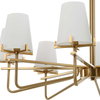 Lassen 8 Light Brass Chandelier, by Uttermost, 36" width x 20.25" height x 36" diameter x 36" depth thumbnail 7