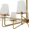 Lassen 8 Light Brass Chandelier thumbnail 6