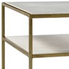 Higgins Side Table Brass, Side & End Table by Dovetail, 22" width x 26" height x 18" depth thumbnail 2