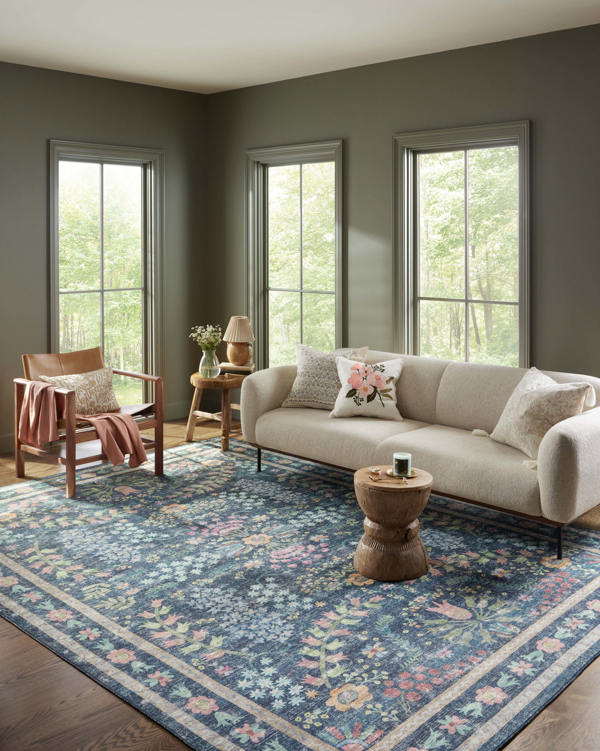 Rifle Paper Co. x Loloi Maison Rug, 5' length x 7'6" width View 2