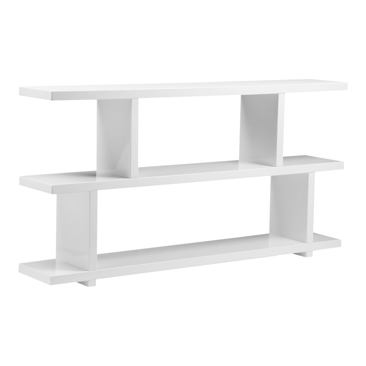 Miri Small Shelf White, Shelving & Bookcase by Moe's Home, 63" width x 33" height x 11" depth View 2