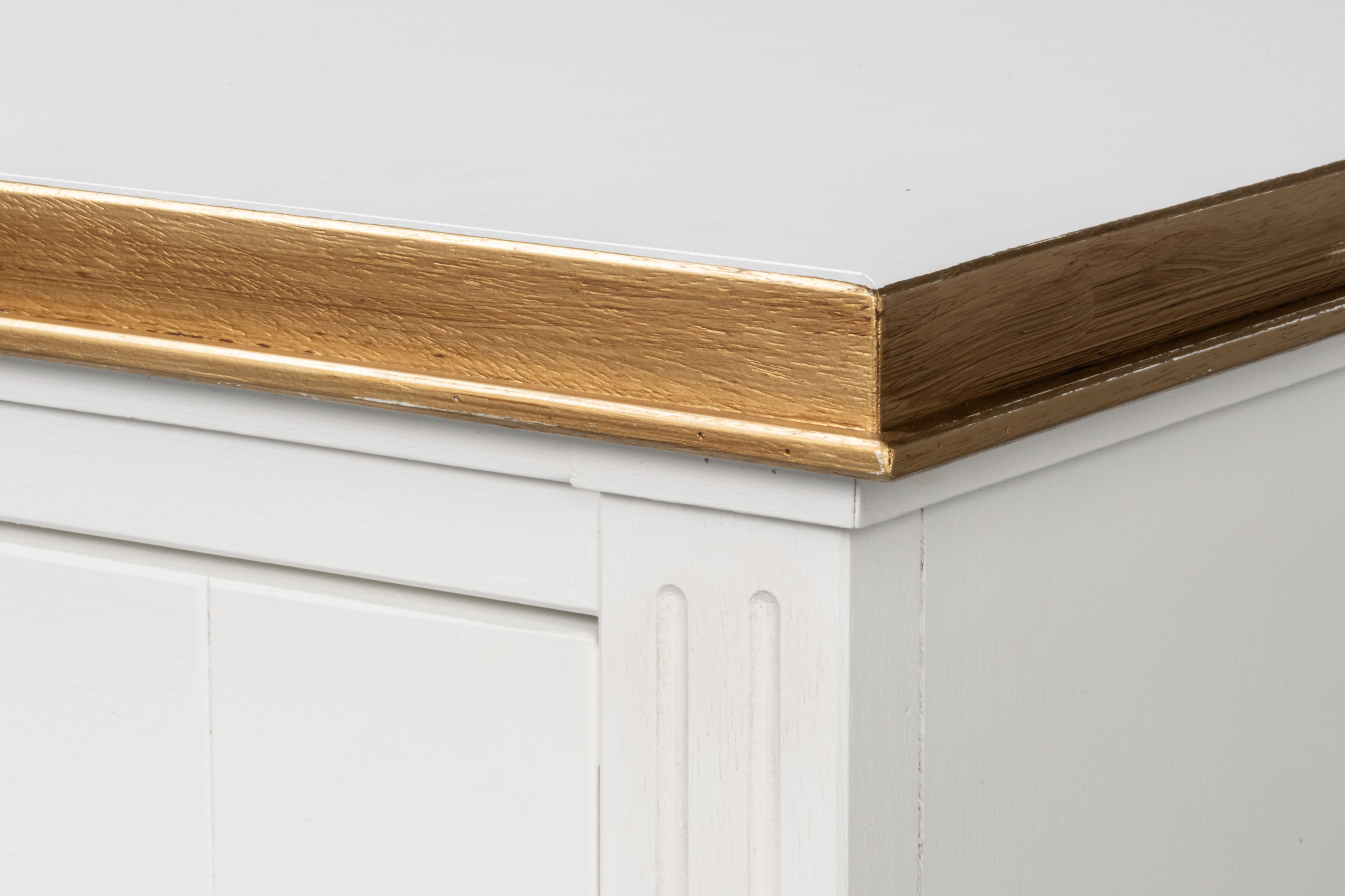 Louis Xvi Buffet,Cotina White, Cabinets & Sideboard by Sarreid, 60" length x 18" width x 34" height View 11