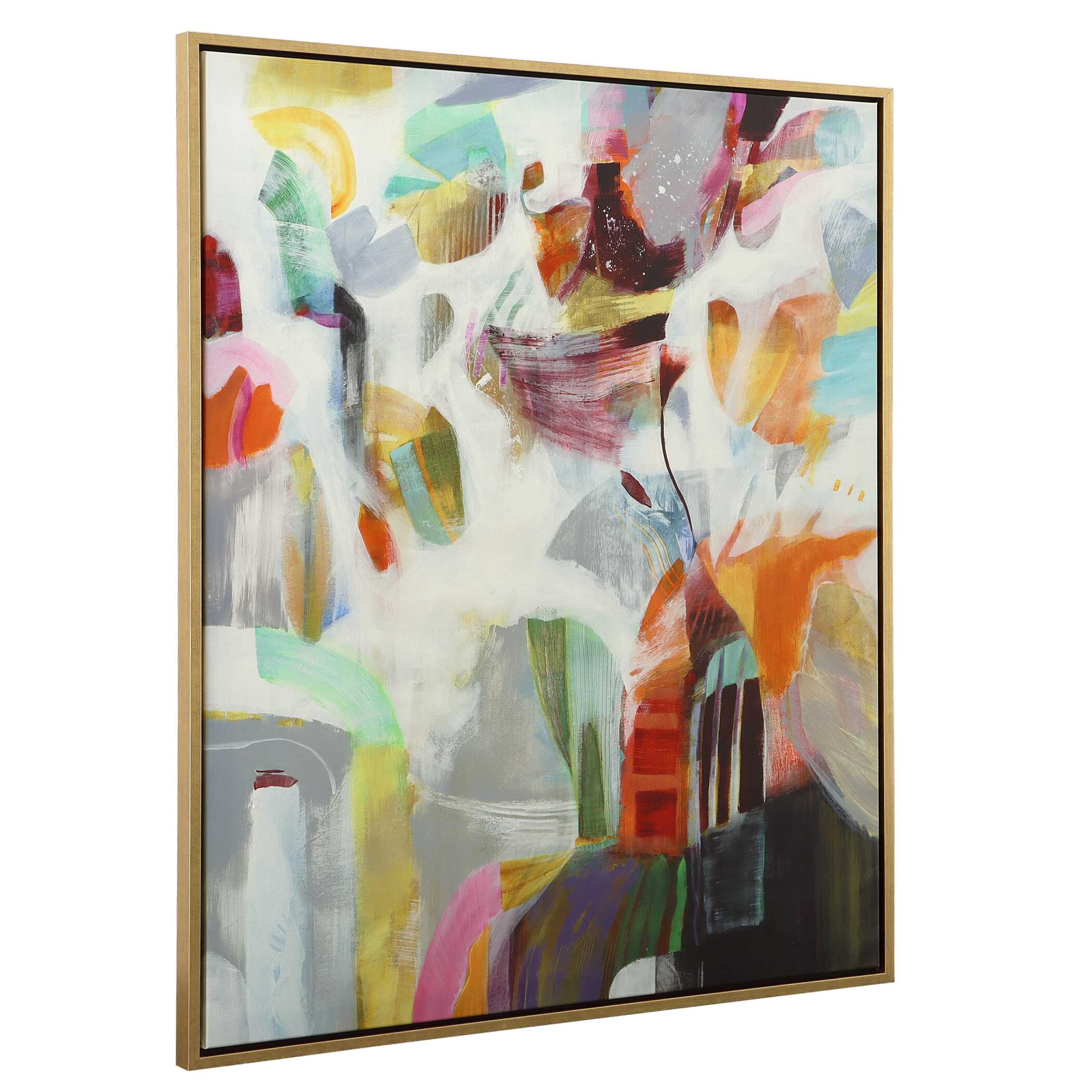 Renewal Framed Abstract Art, Painting by Uttermost, 43.75" width x 54.75" height x 2" depth View 5