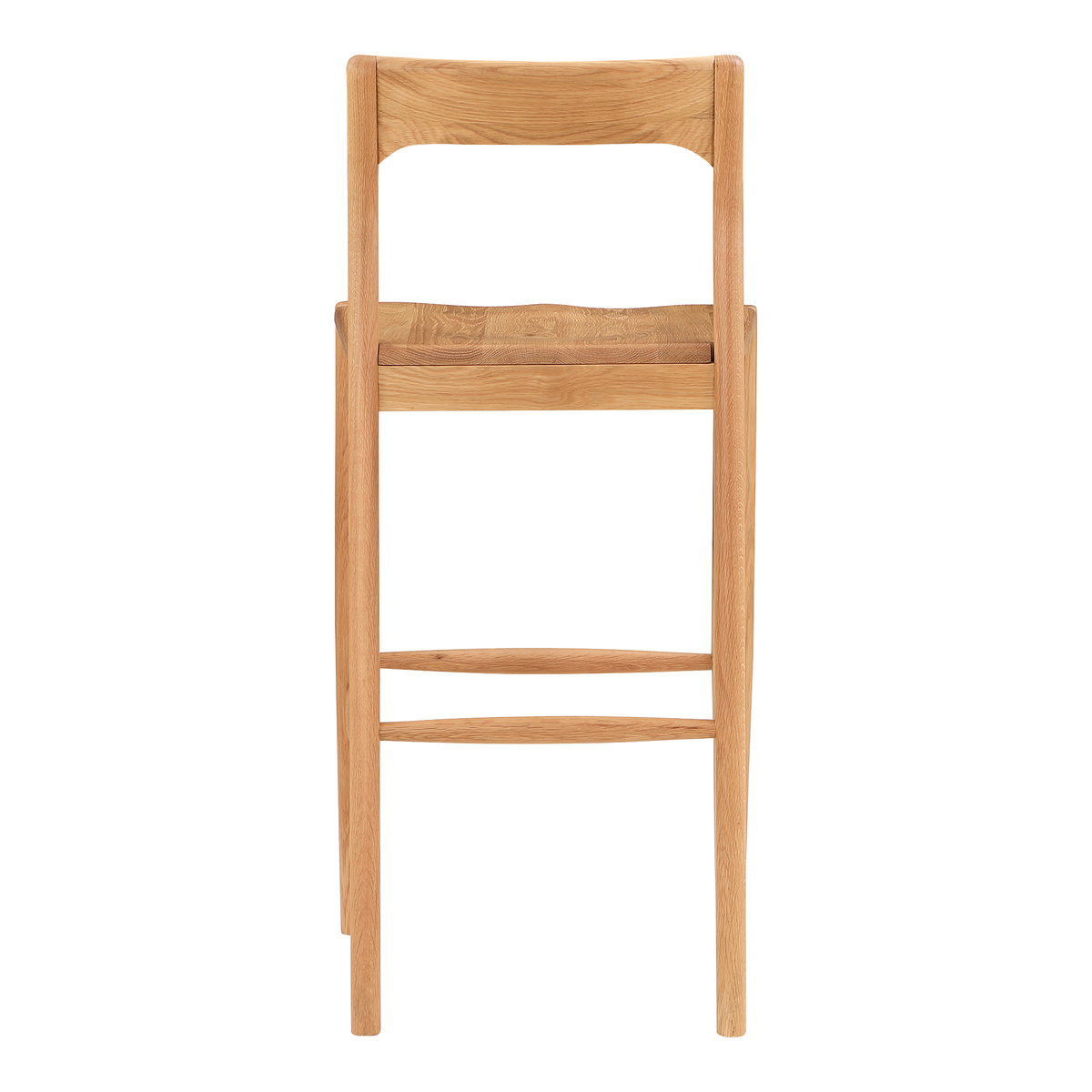 Owing Barstool Natural Oak, Counter & Bar Stool by Moe's Home, 19.5" width x 42" height x 20" depth View 4