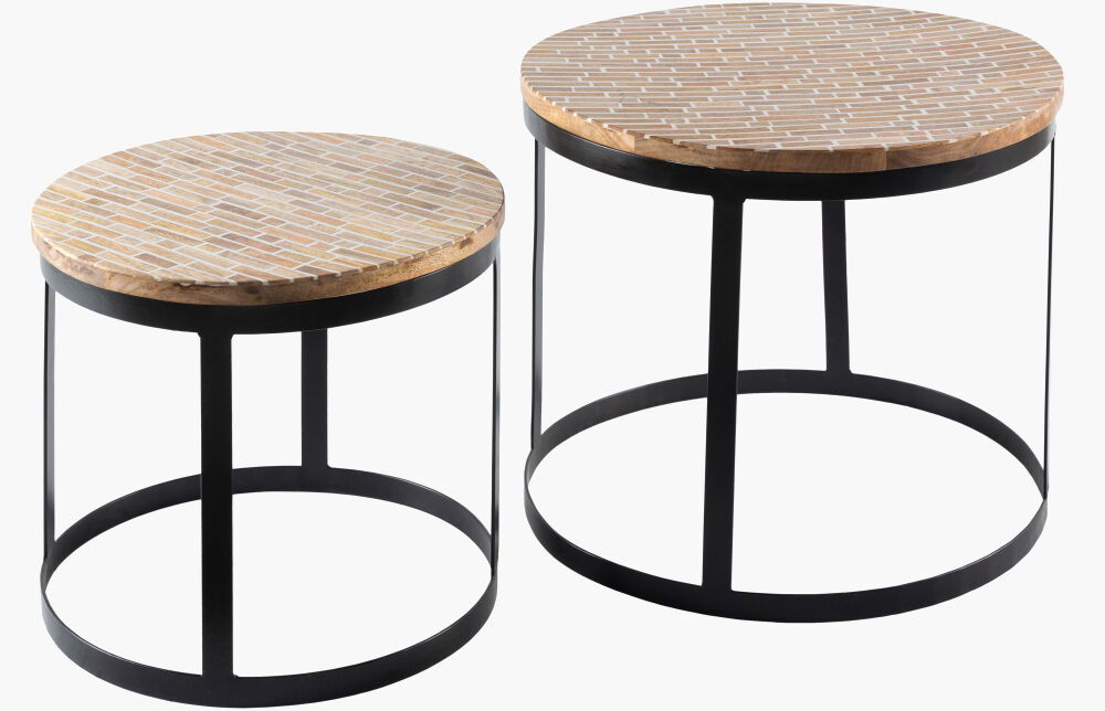 Abrazo End Table, Side & End Table by Surya, 16" width x 14" height