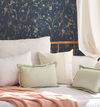 Marbled Endpaper Navy Peel & Stick Wallpaper thumbnail 2