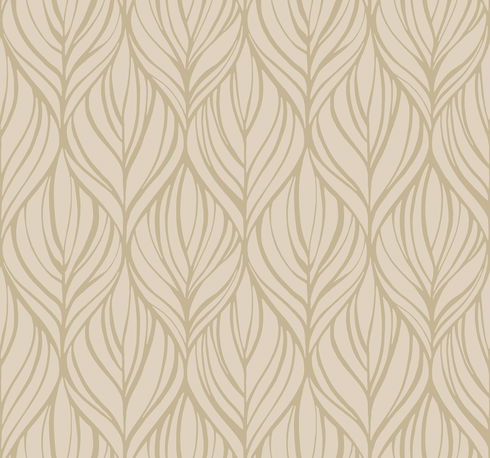 Palma Taupe & Silver Wallpaper