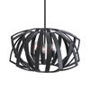 Thales Black Geometric 3 Light Pendant, by Uttermost, 22" width x 13" height x 22" depth thumbnail 3
