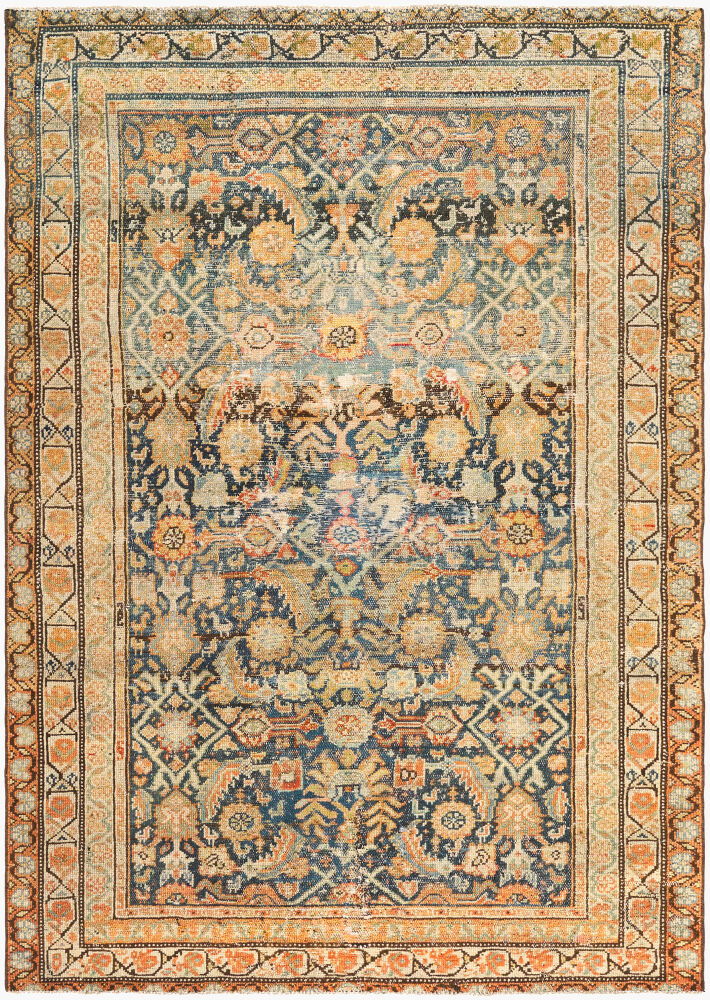 Antique One of a Kind Handmade Rug, by Surya, 5'5" length x 3'9" width