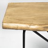 Papillion I 66L x 16W Blonde Wood and Iron Console Table thumbnail 6