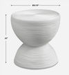 Bongo White Rattan Side Table thumbnail 2