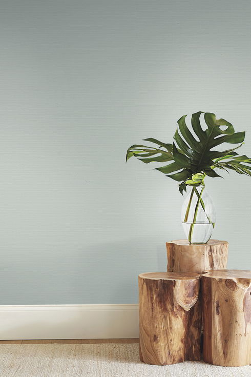Makasa Sisal Green Wallpaper