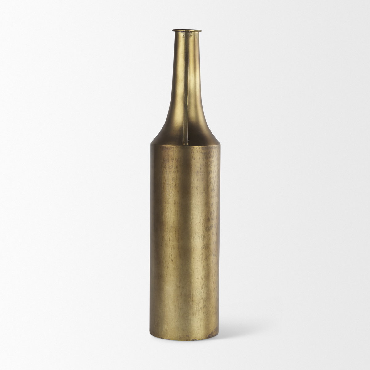 Aubrey  Large 24.0H Gold Iron Jug Vase, Decorative Jar by Mercana, 5.5" length x 5.5" width x 24" height View 6