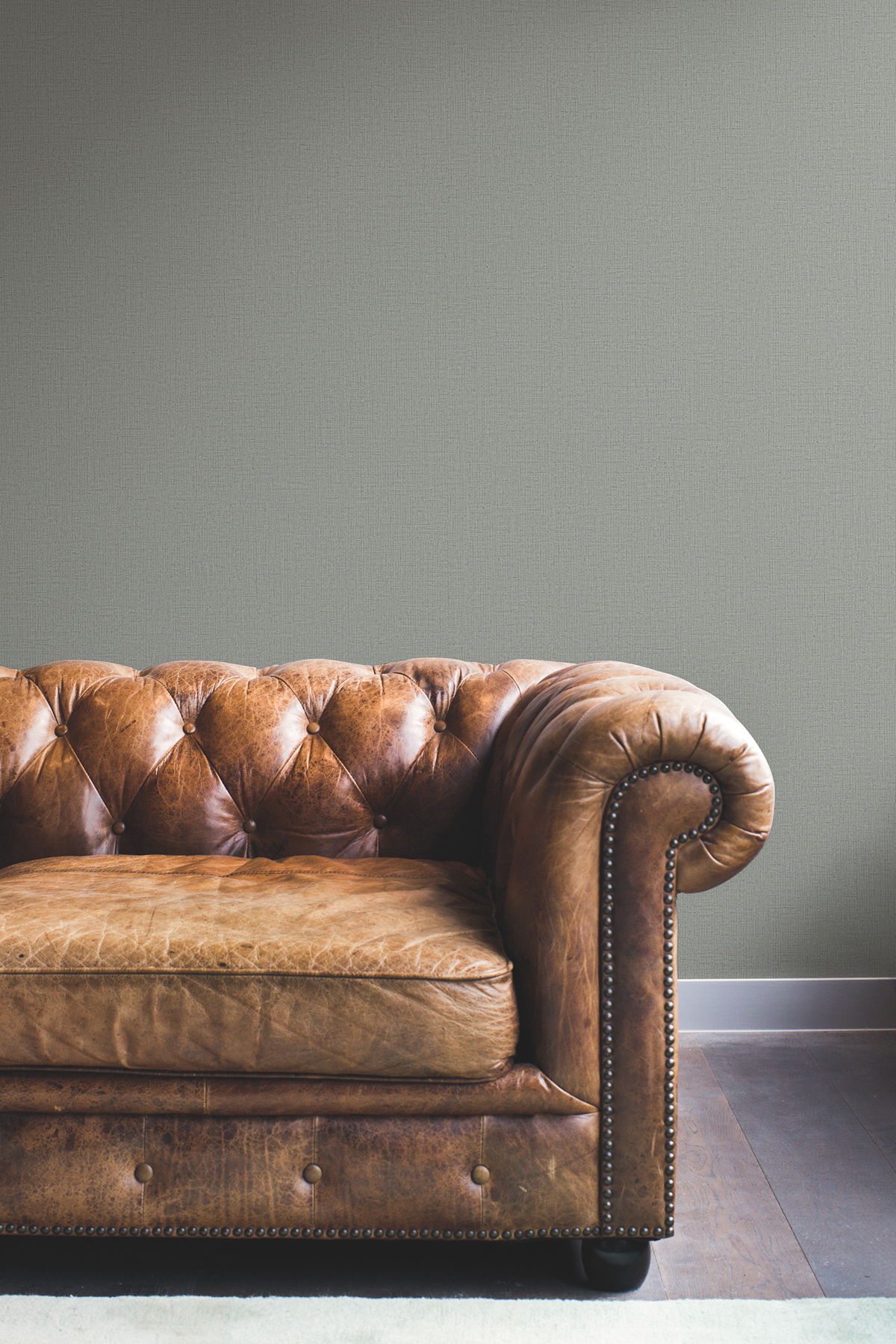 Rugged Linen Shale Wallpaper, by York Wall, 27' length x 2'3" width x 0.02" depth View 3