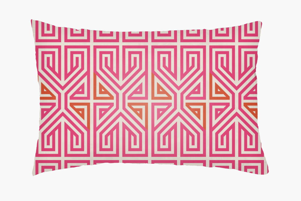 Lolita Lumbar Pillow, Decorative Pillow by Surya, 14" length x 24" width