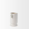 Dylan Small Textured Off White with Handles Ceramic Vase thumbnail 7