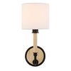 Franconia 1 Light Wooden Sconce, Ceiling Light by Uttermost, 5.5" width x 12" height x 5.5" diameter x 6.87" depth thumbnail 4