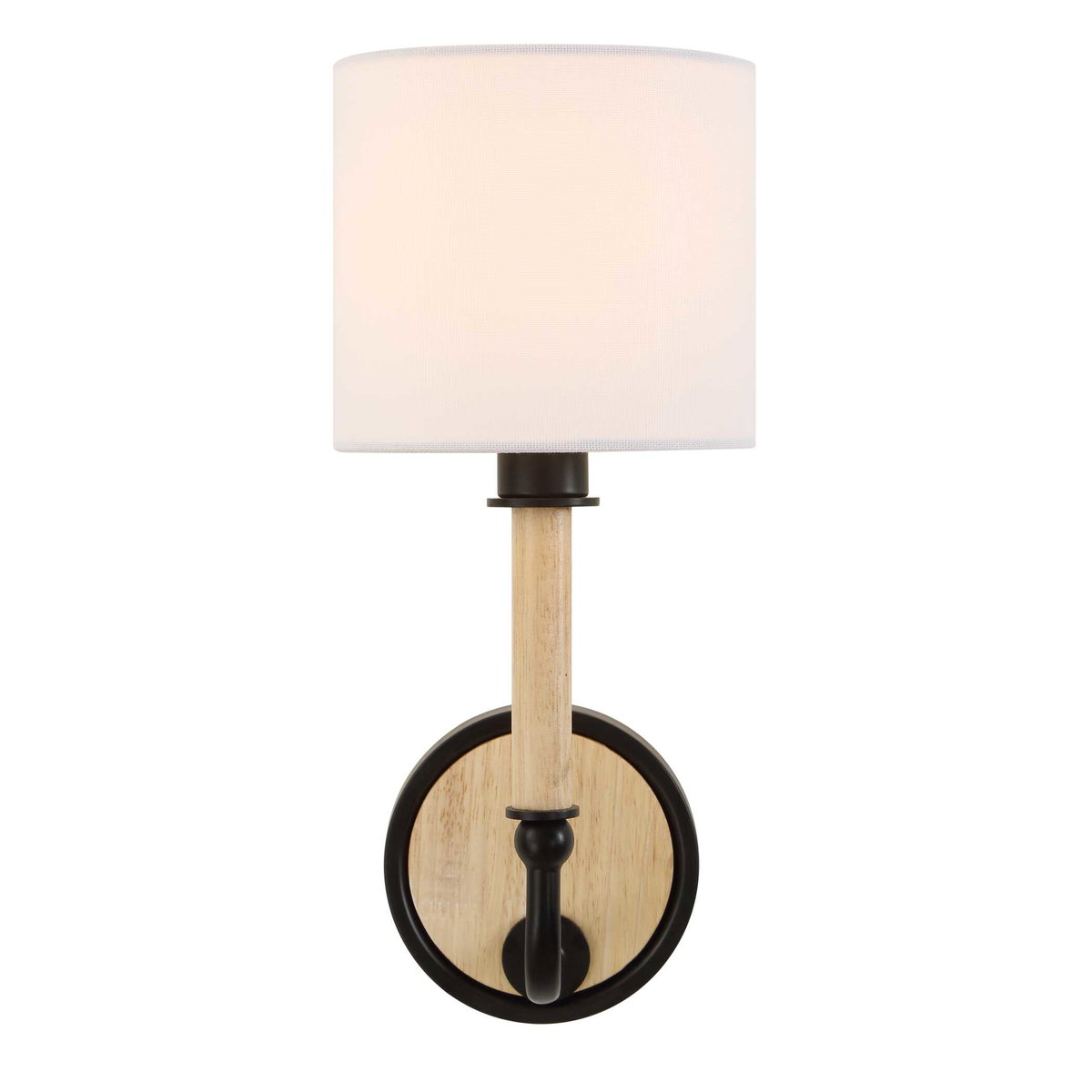 Franconia 1 Light Wooden Sconce, by Uttermost, 5.5" width x 12" height x 5.5" diameter x 6.87" depth View 4