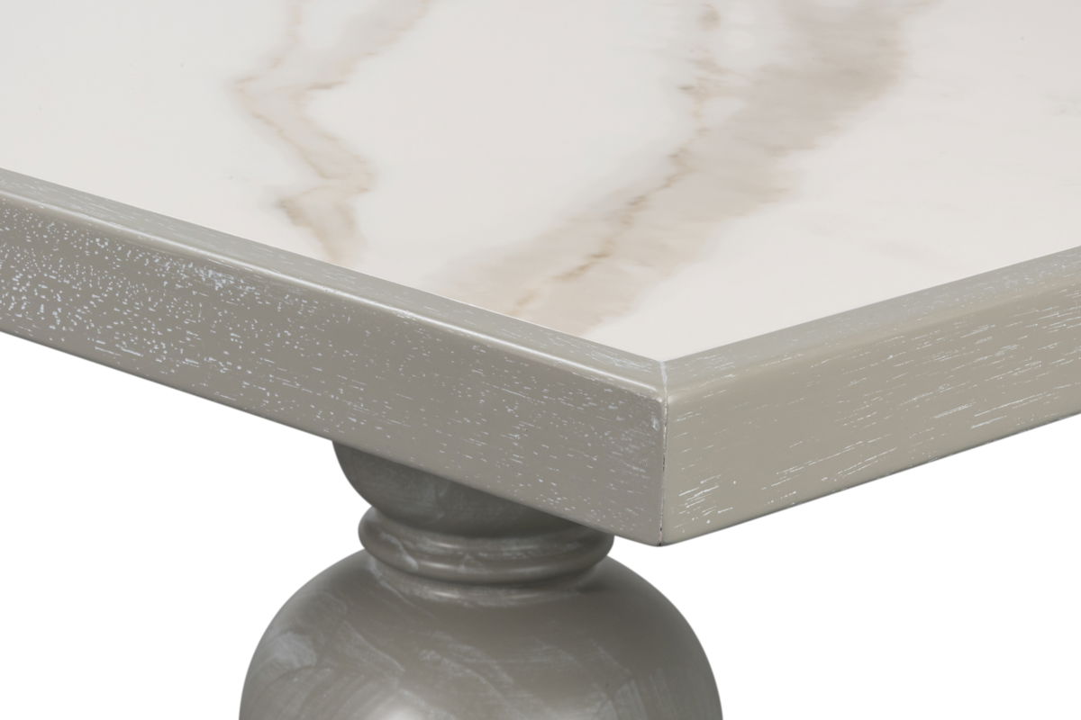 Small 81 Dining Table  Carmine Legno, by Sarreid, 3'4" length x 6'9" width x 2'6" height View 5