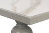 Small 81 Dining Table  Carmine Legno, by Sarreid, 3'4" length x 6'9" width x 2'6" height thumbnail 5