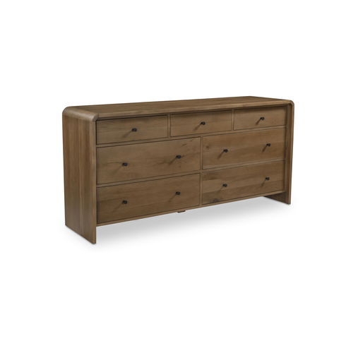 Riley 7 Drawer Dresser Oak