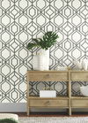 Sawgrass Trellis White & Grey Wallpaper thumbnail 1