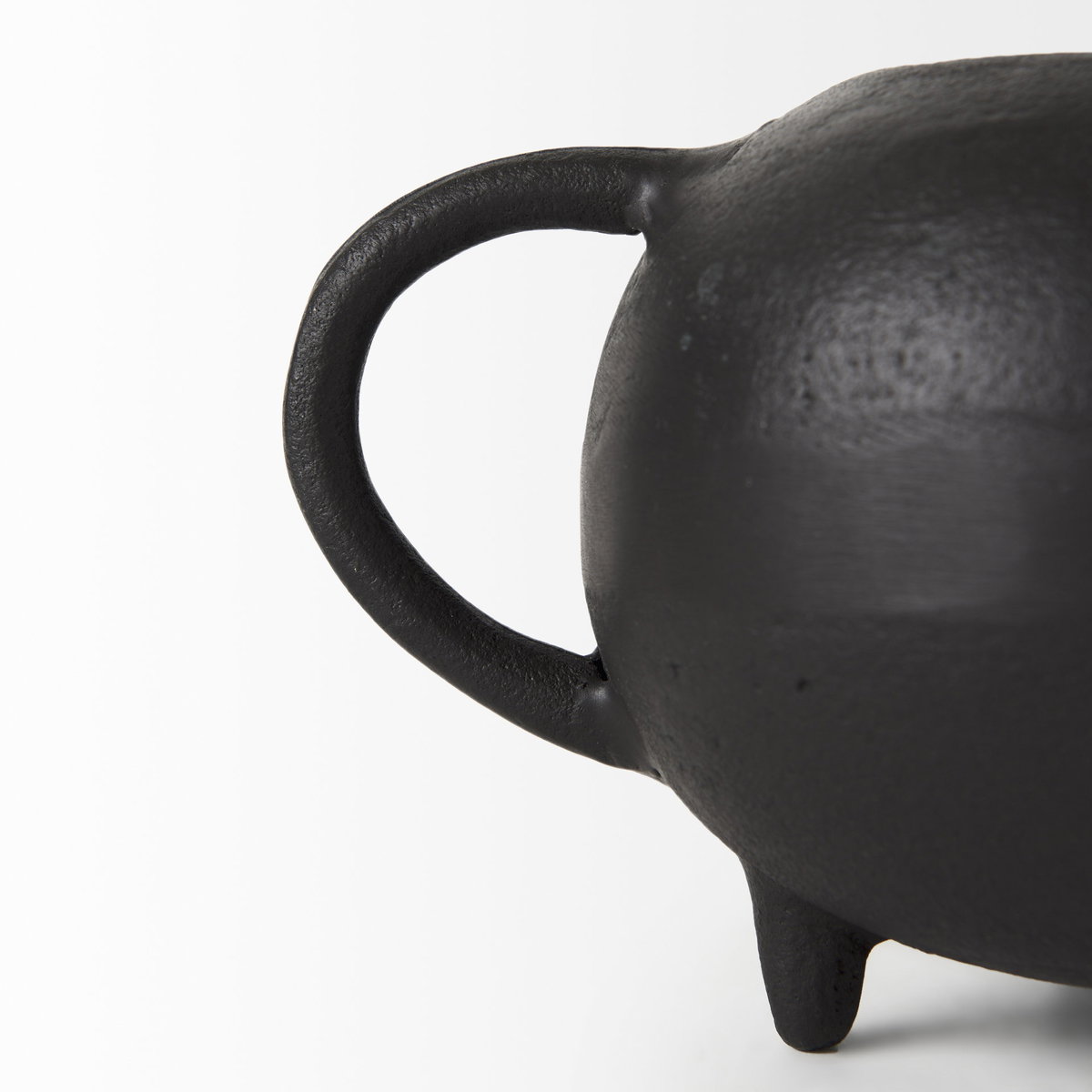 Cyrus Black Spherical Vase Decorative Object, by Mercana, 9.45" length x 5.51" width x 5.51" height View 12