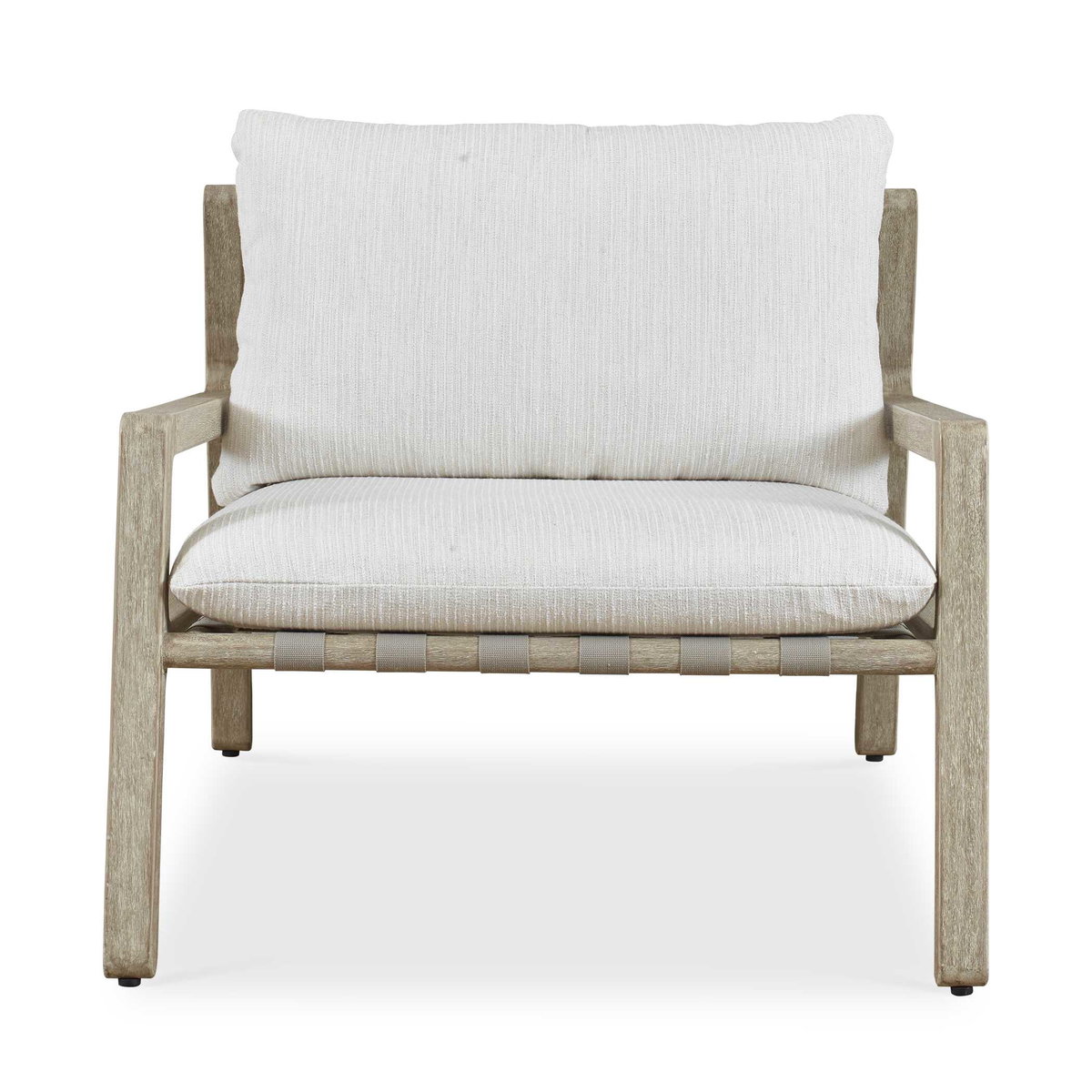 Strapped Outdoor Lounge Chair, Outdoor Accent Chair by Uttermost, 2'10" width x 2'4.5" height x 3'4" depth View 1