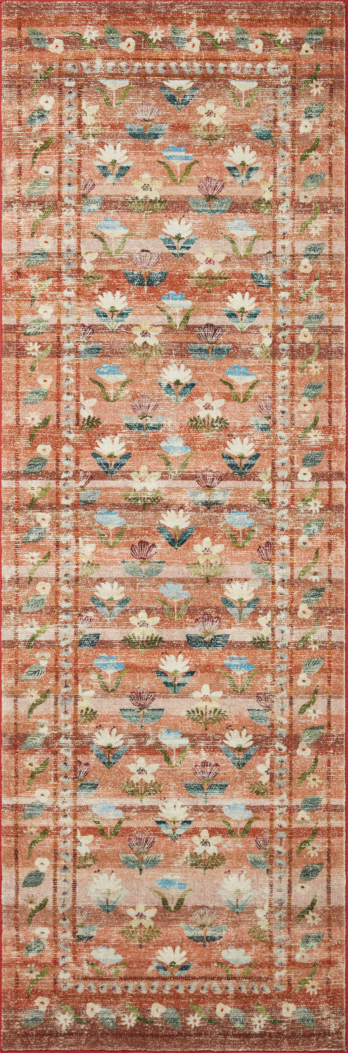 Rifle Paper Co. x Loloi Courtyard Rug, 2'6" length x 9'6" width View 4