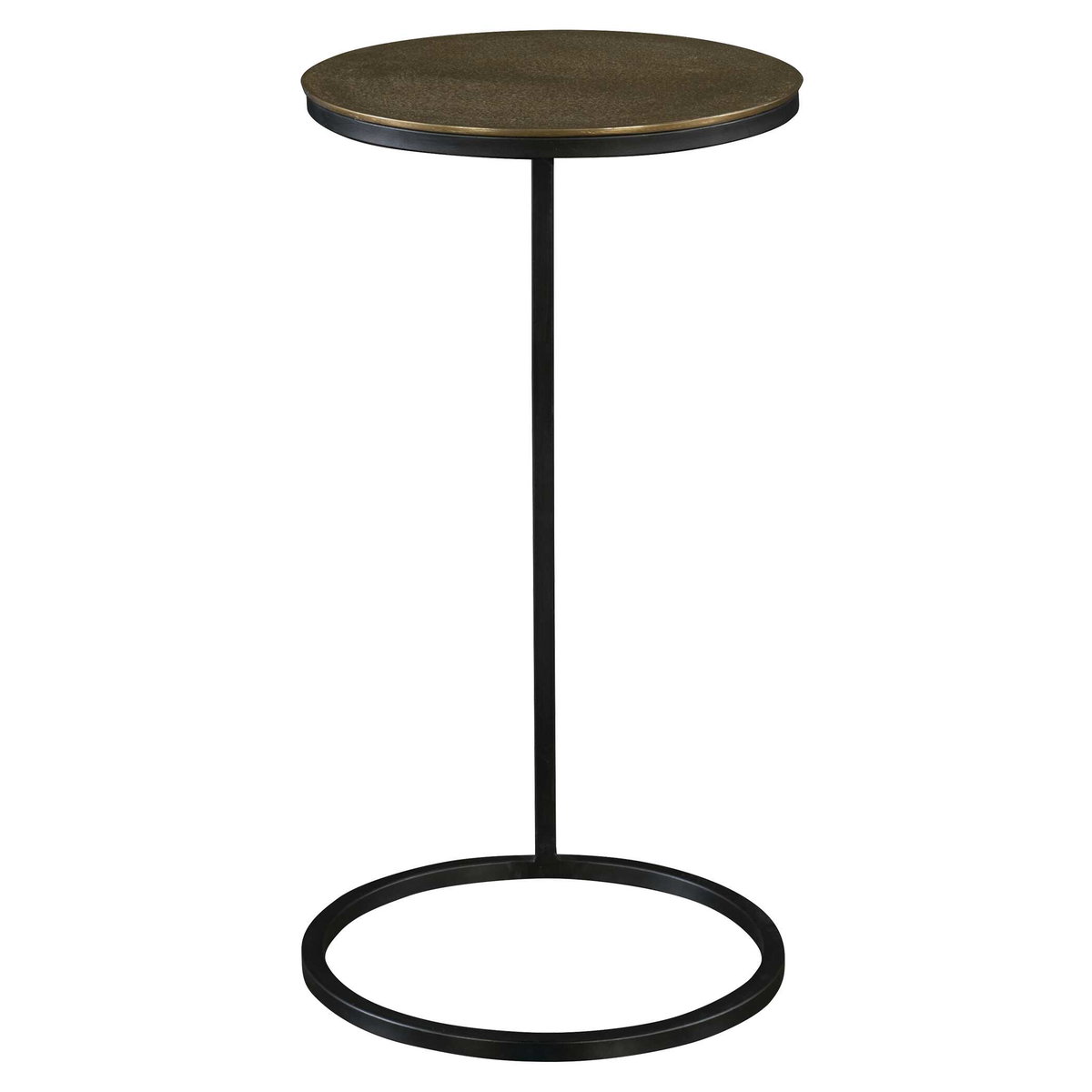 Brunei Gold Accent/Drink Table, Side & End Table by Uttermost, 12.5" width x 24" height x 12.5" depth View 5