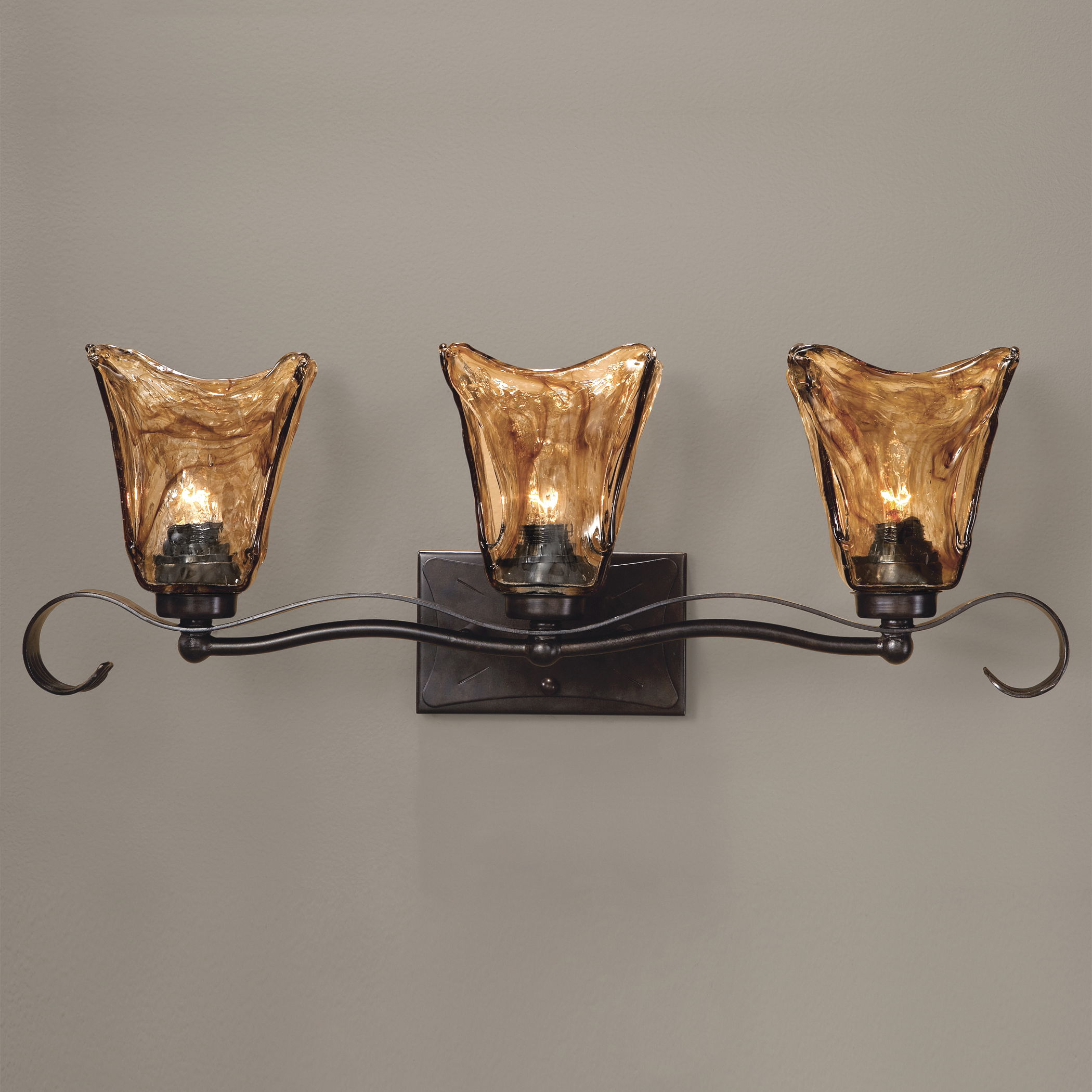 Vetraio 3 Light Bronze Vanity Strip large image 