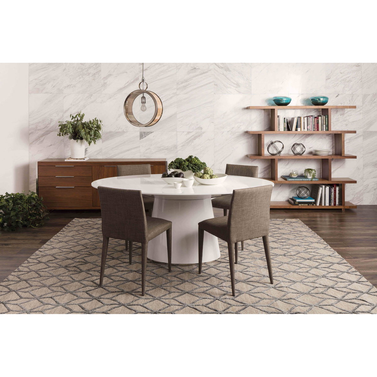 Miri Large Shelf Walnut, Shelving & Bookcase by Moe's Home, 63" width x 63" height x 11" depth View 7