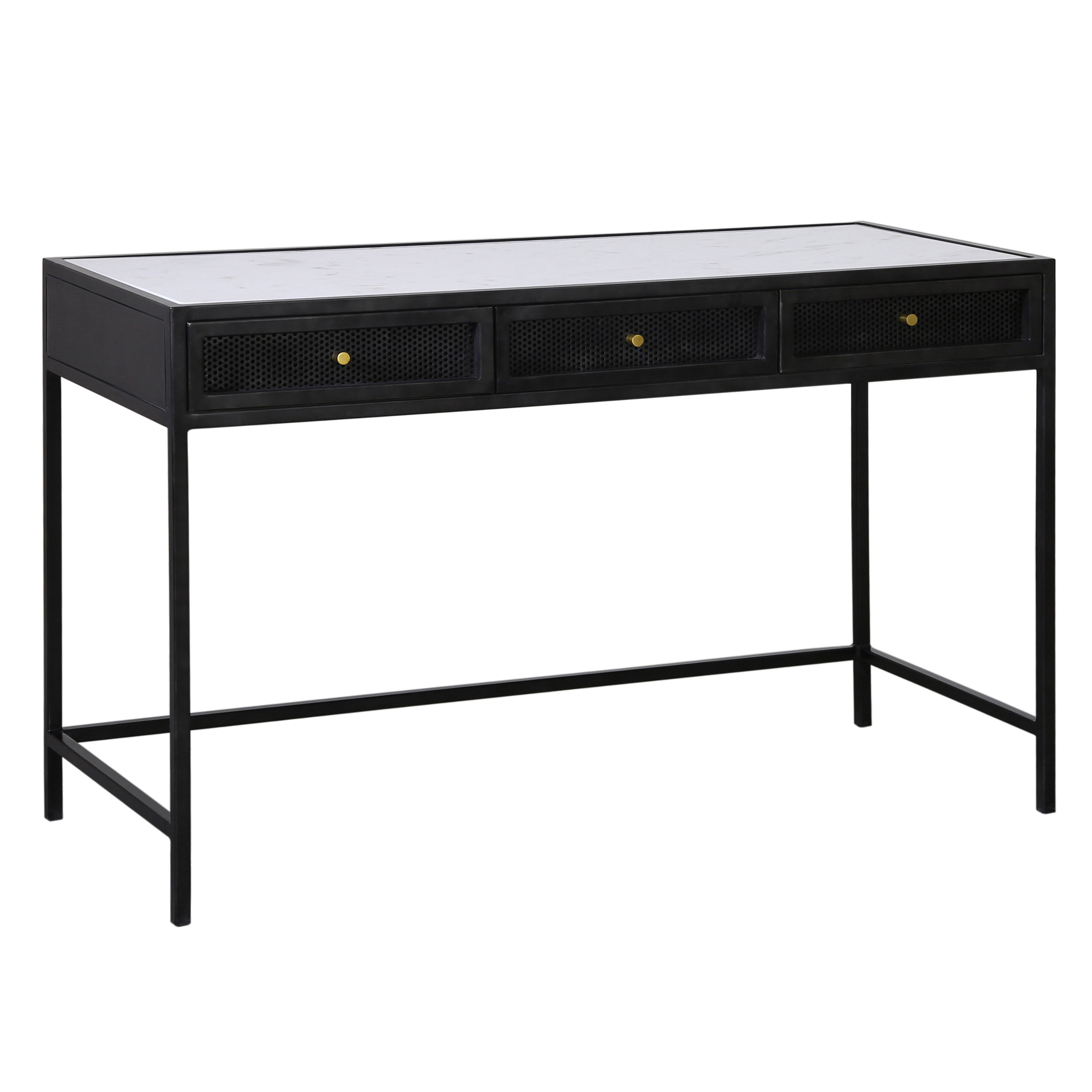 Alaina Desk, by Dovetail, 48" width x 30" height x 20" depth View 1