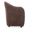 Drava Rolling Dining Chair Dark Brown, by Moe's Home, 26" width x 32.5" height x 26" depth thumbnail 3
