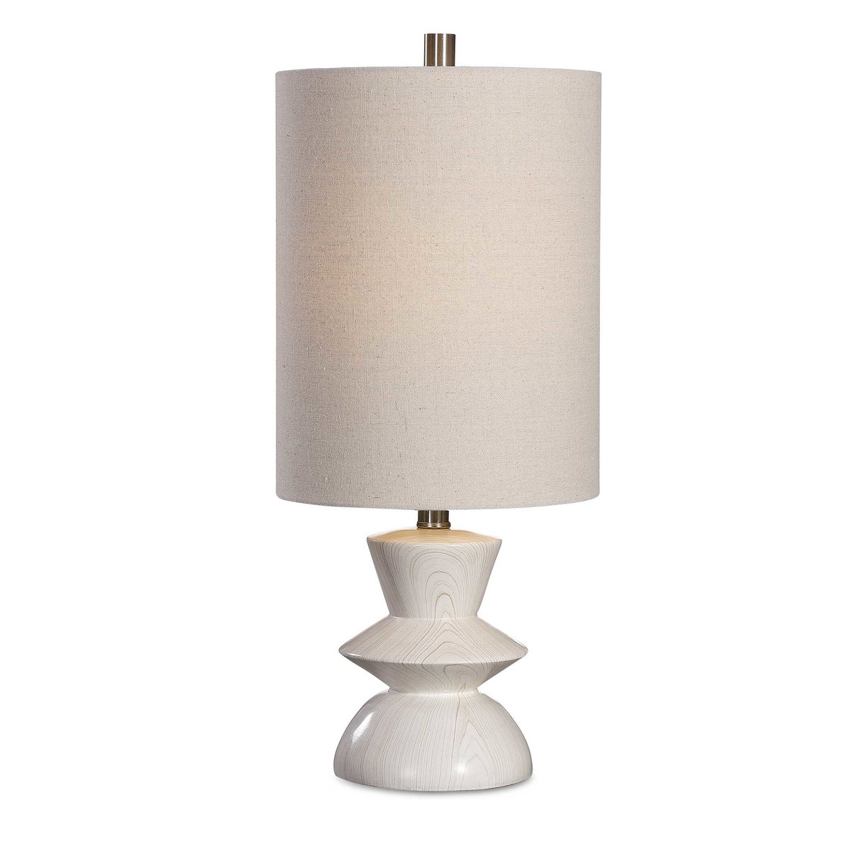 Stevens Bleached Wood Buffet Lamp, Table Lamp by Uttermost, 10" width x 23.5" height x 10" depth View 1