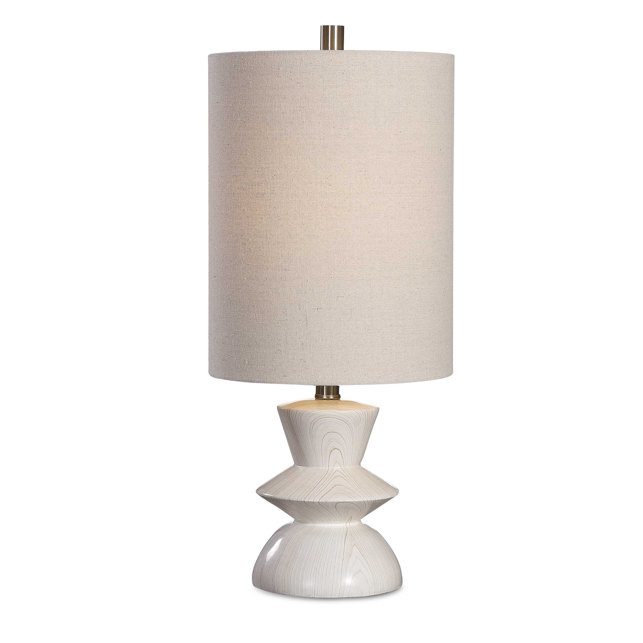 Stevens Bleached Wood Buffet Lamp, by Uttermost, 10" width x 23.5" height x 10" depth View 1