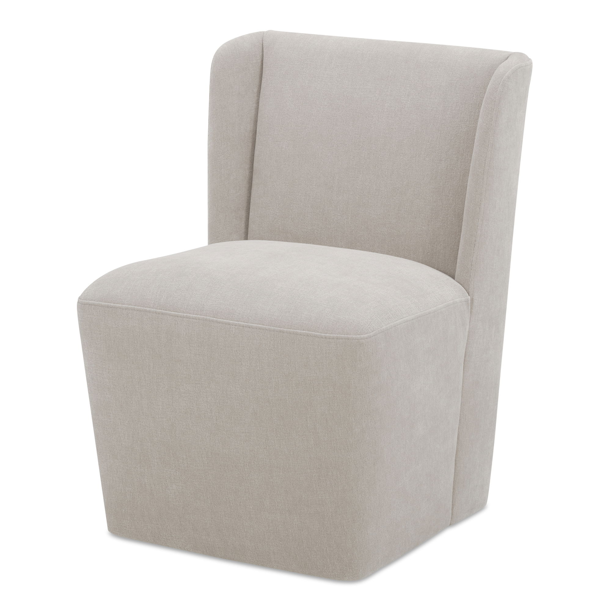Cormac Rolling Dining Chair Warm Sand, by Moe's Home, 24" width x 33" height x 26" depth View 2